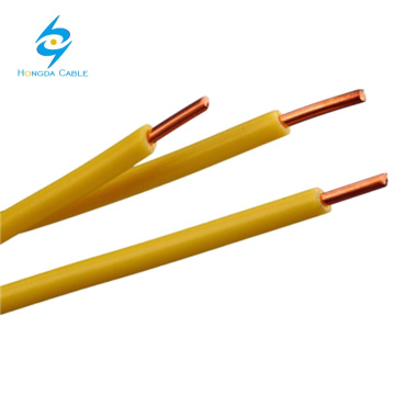 H07V-R / H07V-U / BV / BVR 450 / 750V Cable de cobre aislado de pvc de 1 mm de cable de tipo thw